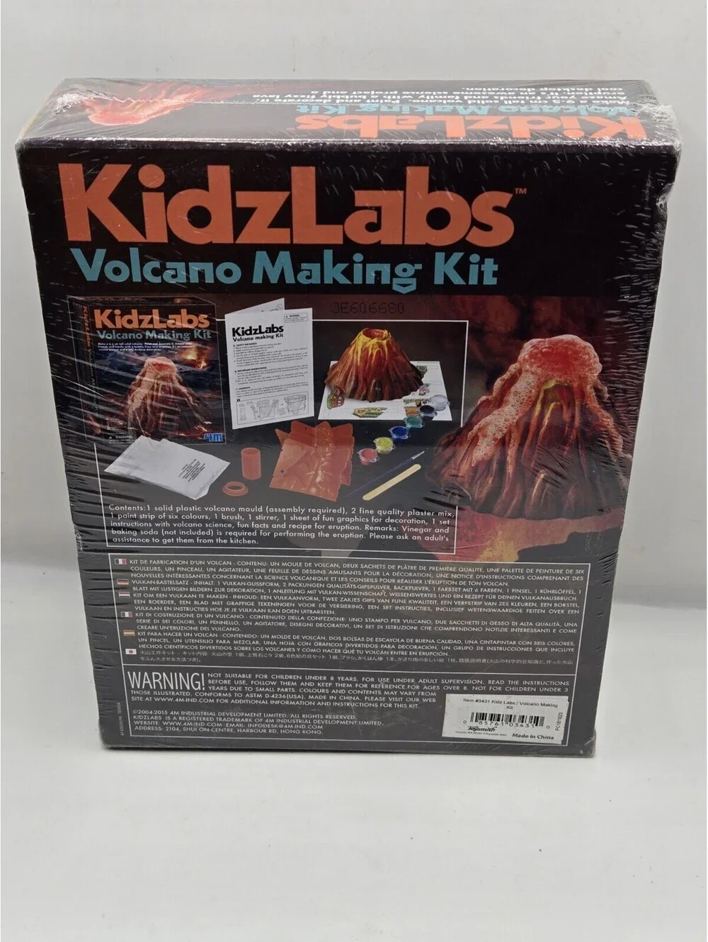 4M KidzLabs Volcano Making Kit - DIY Geology Chemistry Lab STEM